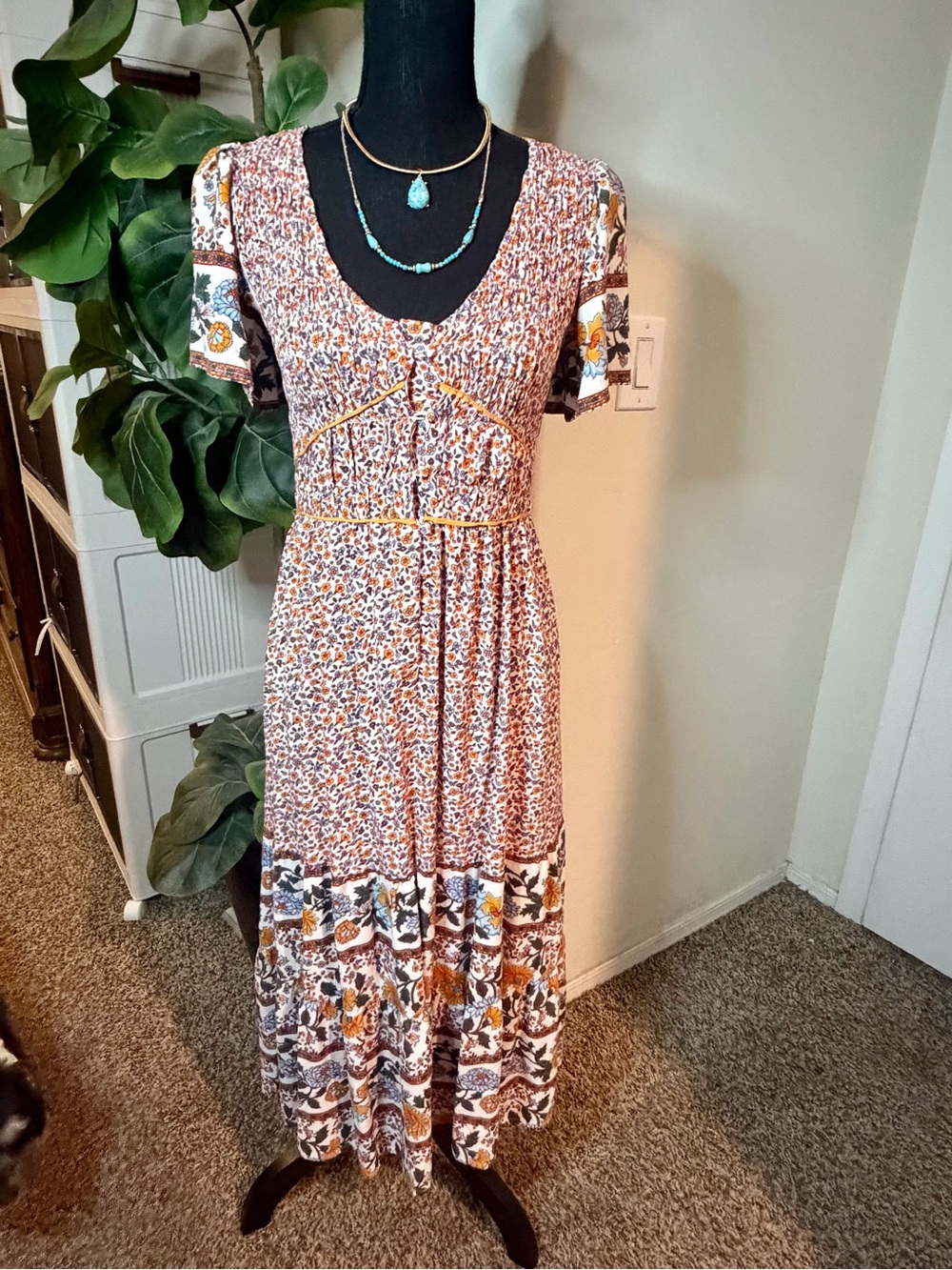 Boho Floral Maxi Dress
